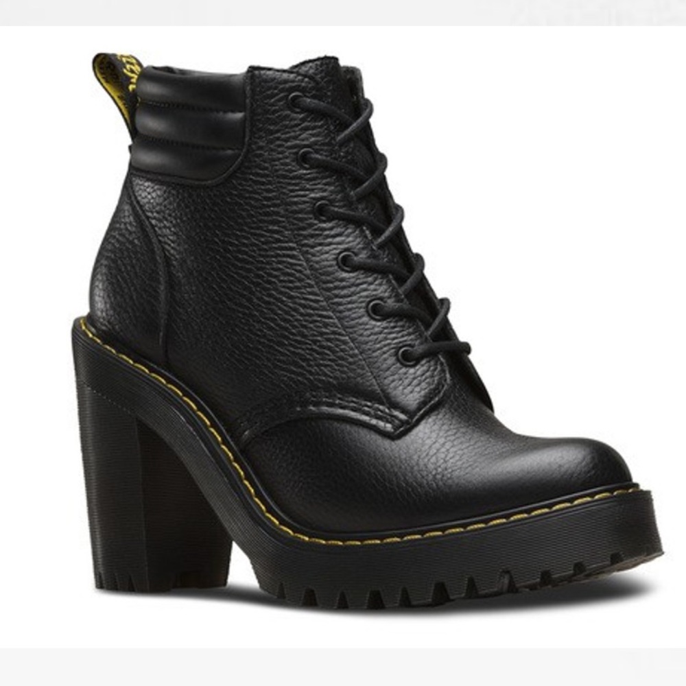 Dr. Martens Persephone Aunt Sally - Black Penbled leather size 37